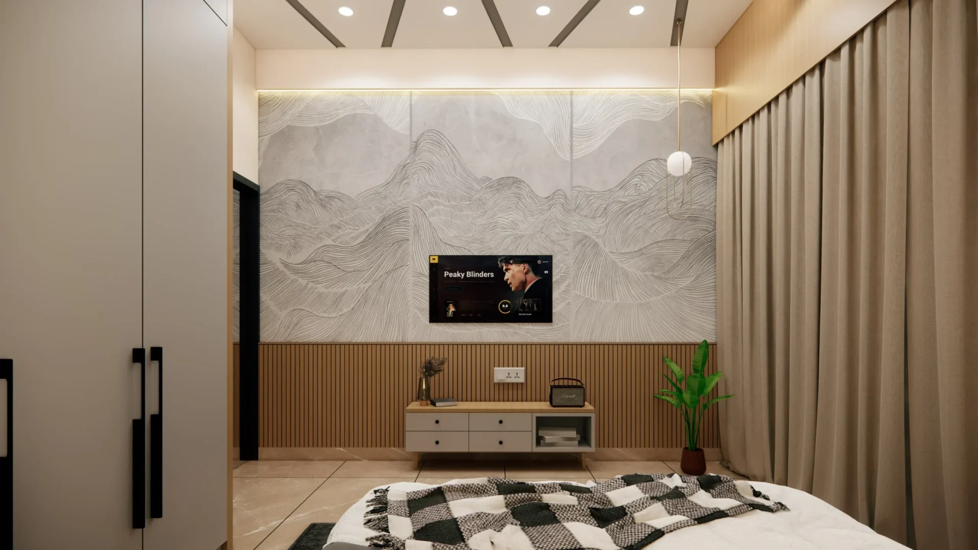 kids bedroom tv panel 2-min